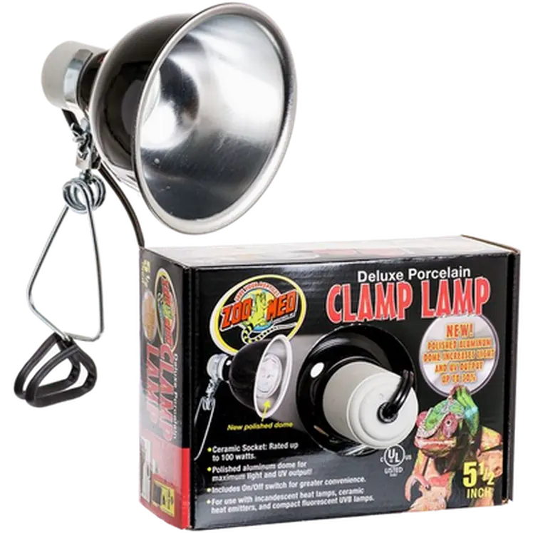 Deluxe Porcelain Clamp Lamp