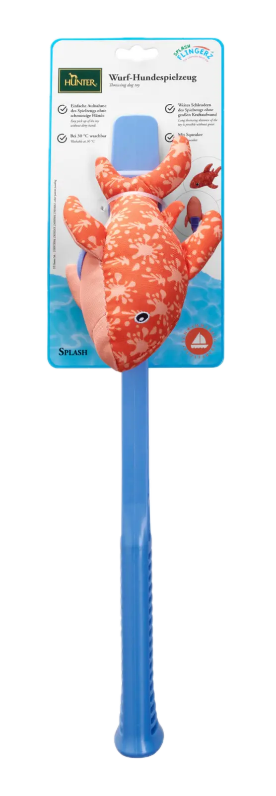 Dog Toy Flingerz Splash Shark With Launcher