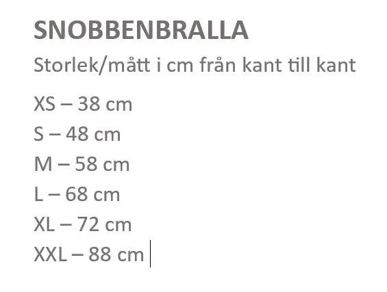 Snobbenbralla/Pinkskydd Svart
