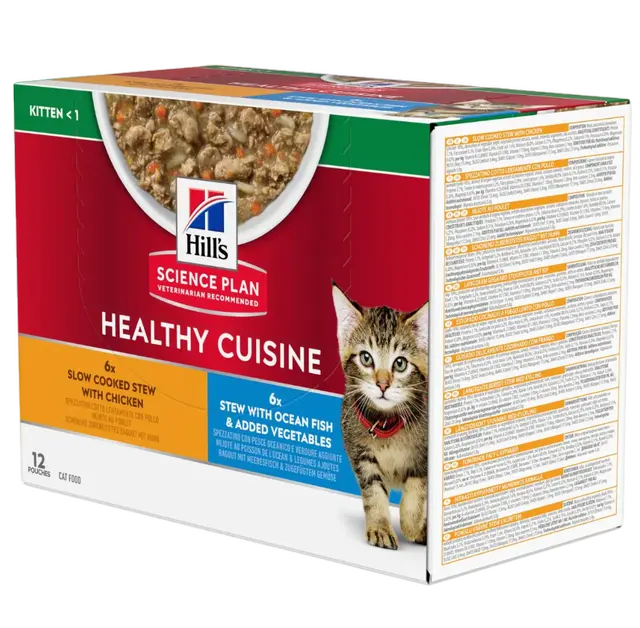 Kitten Healthy Cuisine Stews Chicken, Fish & Vegetables - Wet Cat Food
