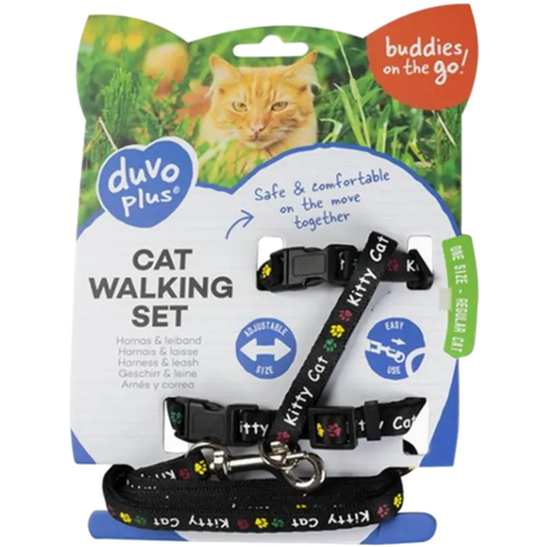 Cat Walking Set Kitty Cat - Comfortable harness and lead