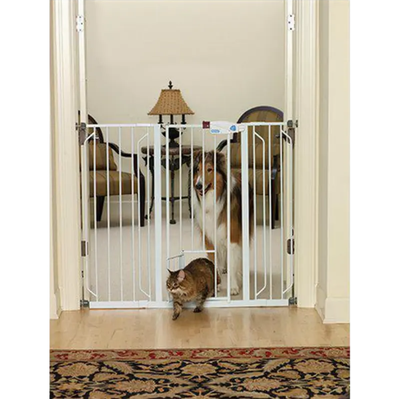 Pet Gate Extra Tall Walk Through With Small Pet Door