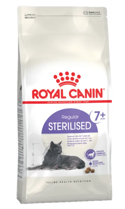 Sterilised 7+ Ageing Torrfoder för katt 1,5 kg