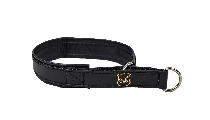 Halsband HS Halvstryp Skinn Svart