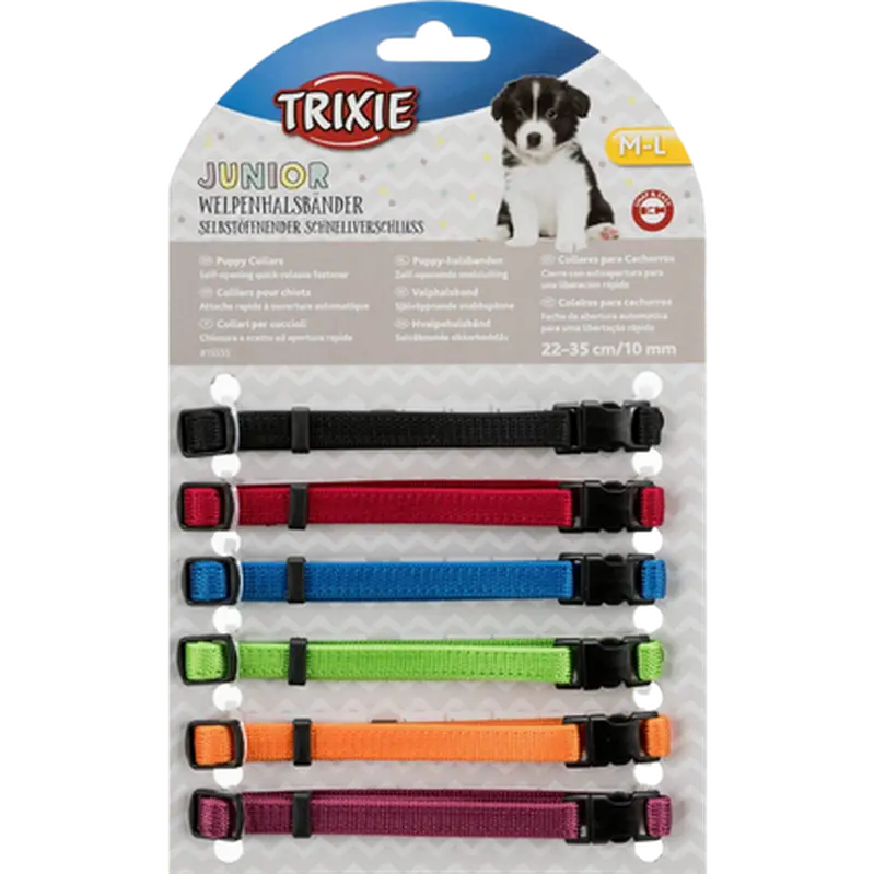 Set of Puppy Collars Mix 17-25 cm