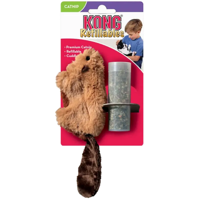 Refillable Catnip Beaver Cat Toy