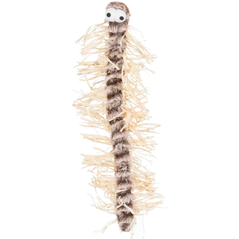 Centipede Cat Toy Plysch/Bast