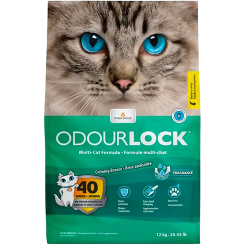Intersand Odour Lock Calming Breeze Multi Cat Formula - Cat Litter