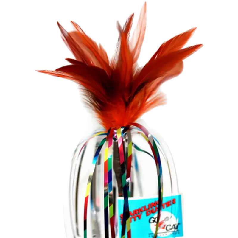 Da Bird™ Long Sparkling Kitty Duster Cat Toy Kattspö