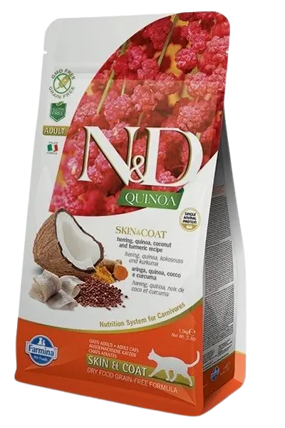 Cat N&D Quinoa Skin & Coat Herring Adult