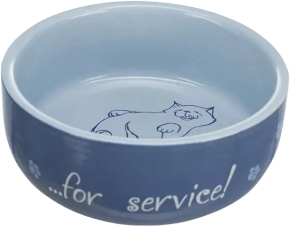 Keramikskål katt "Thanks for Service"