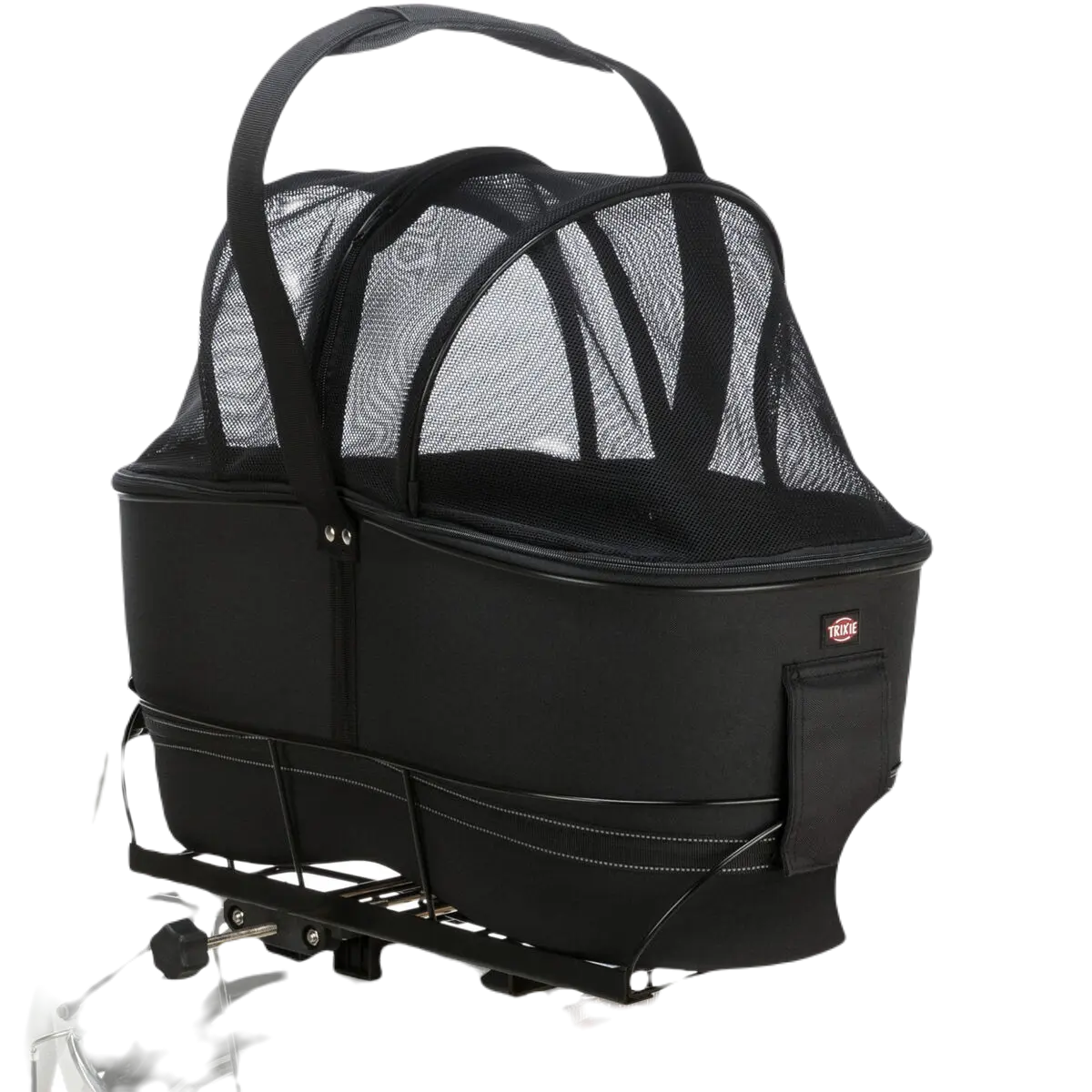 Cykelväska för hund till elcykel, 8 kg, Svart 29 × h49 × 60 cm