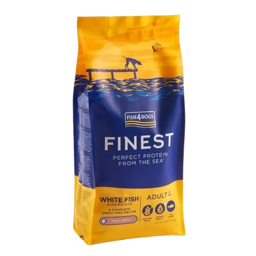 Adult Finest med vit fisk små bitar