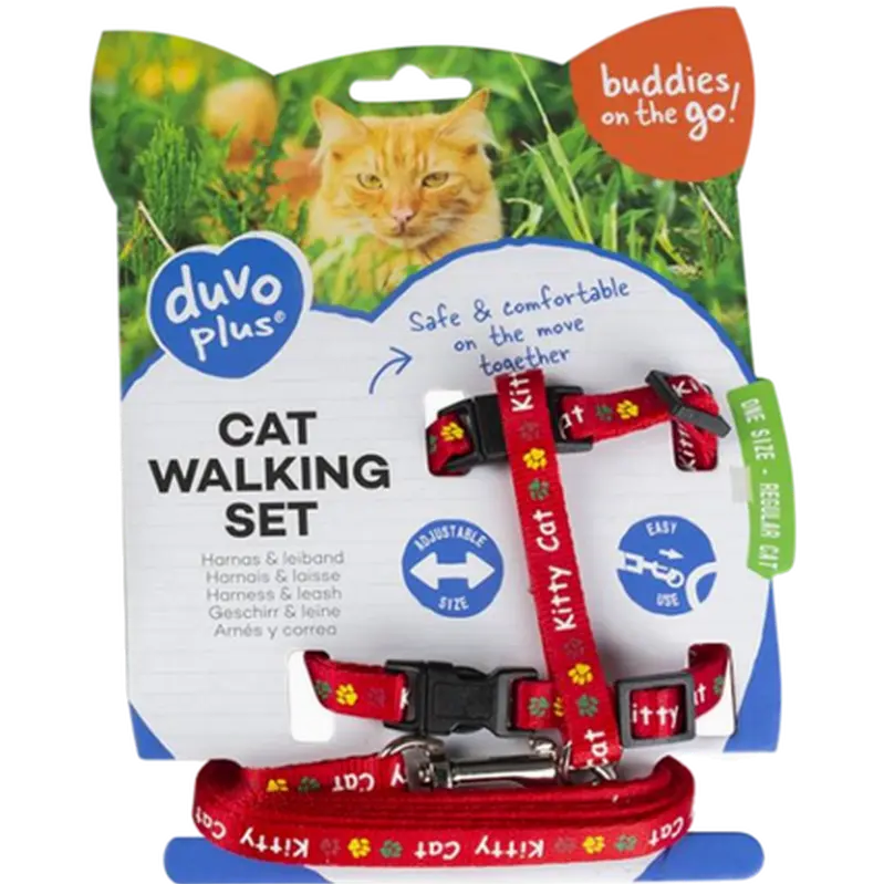 Cat Walking Set Kitty Cat - Comfortable harness and lead