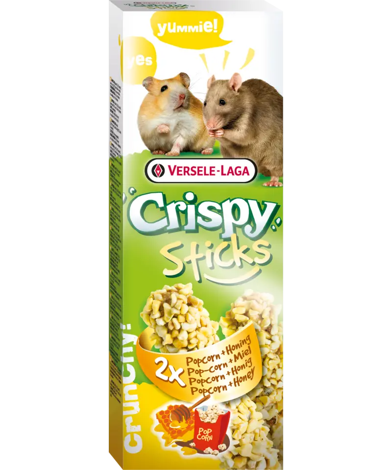 CrispySticks Hamster-Rat Popcorn/Honey