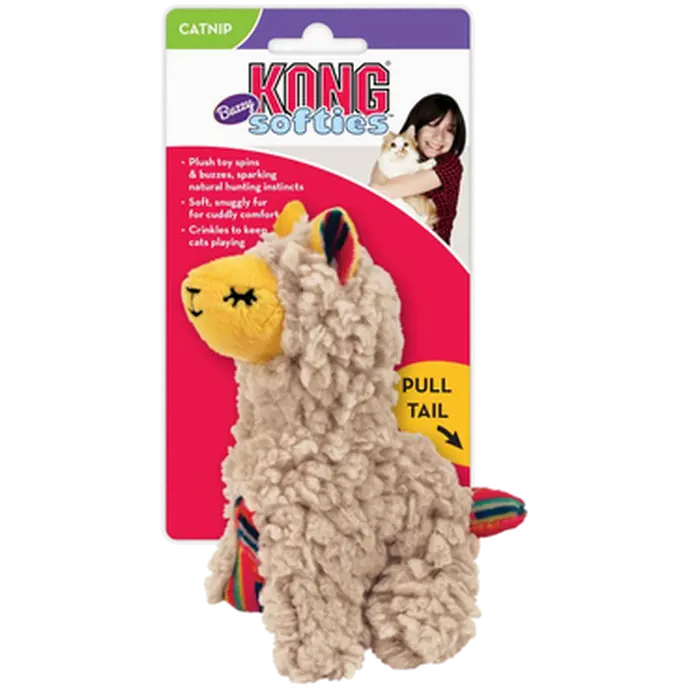 Softies Buzzy Llama Cat Toy