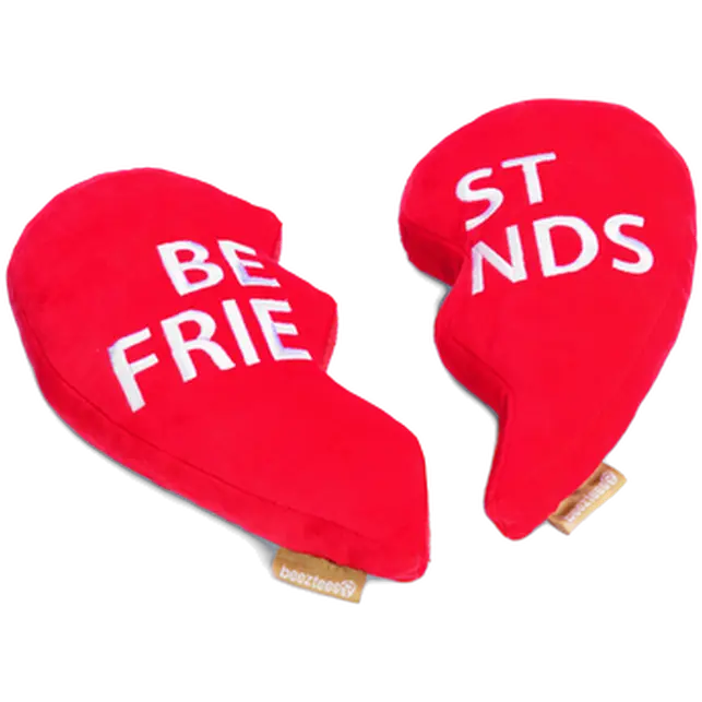 Plush Dog Toy Heart Best Friends