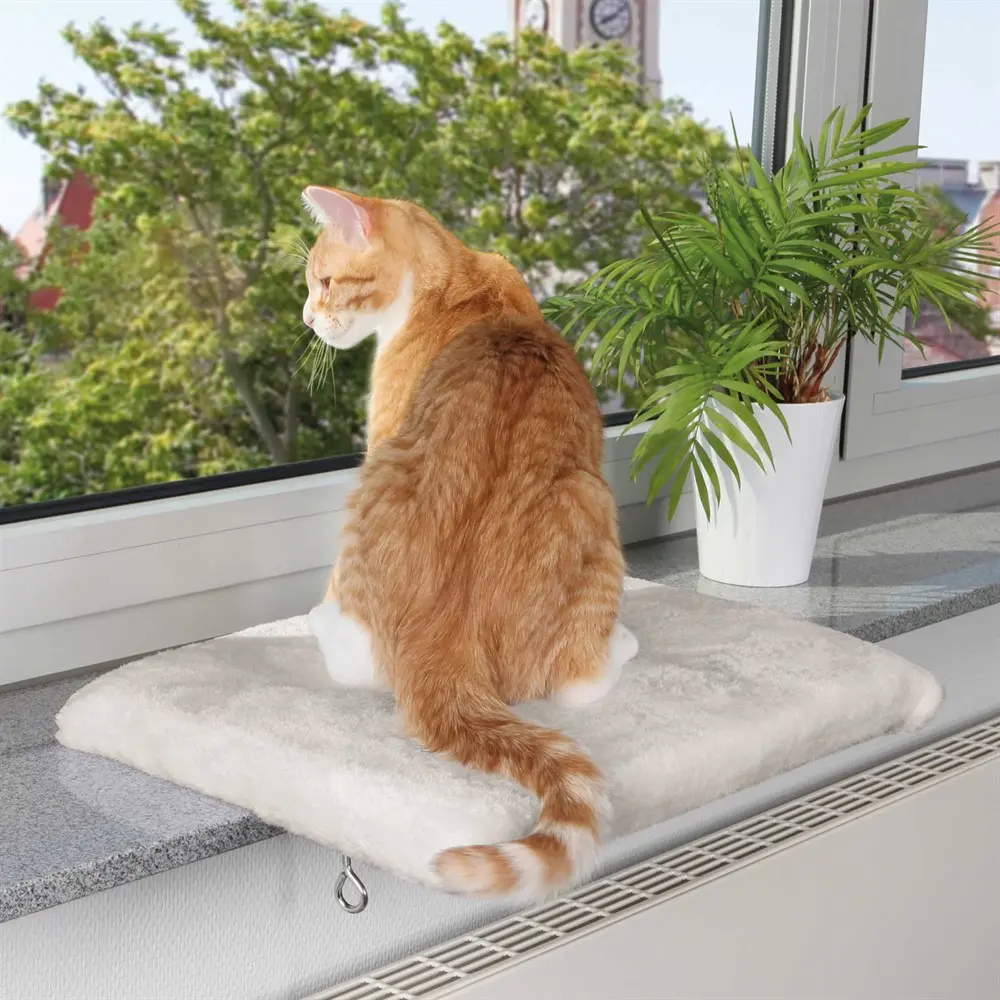 Fönsterbräda Katt Ljusgrå
