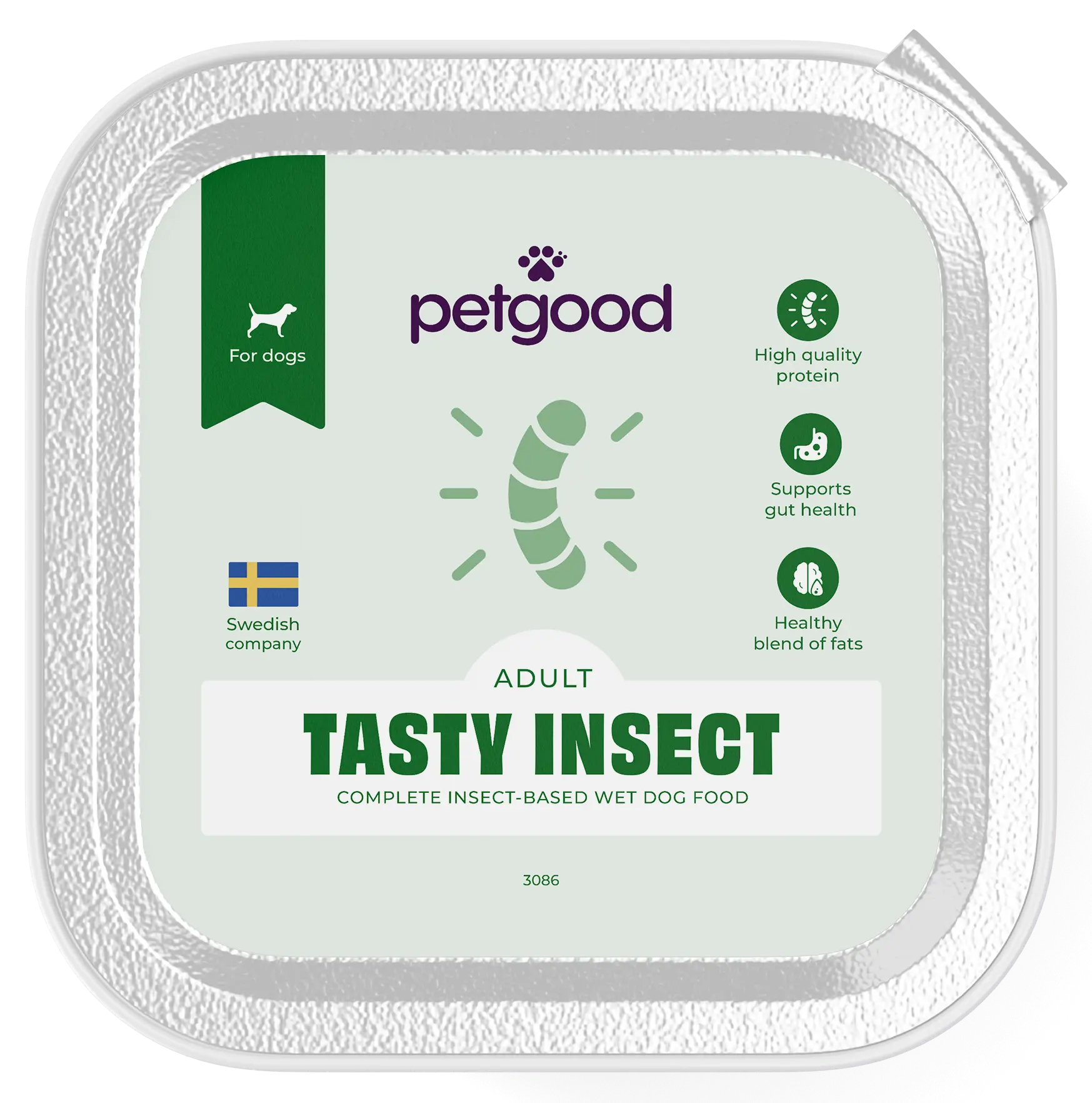 Insektsbaserat våtfoder för vuxna hundar