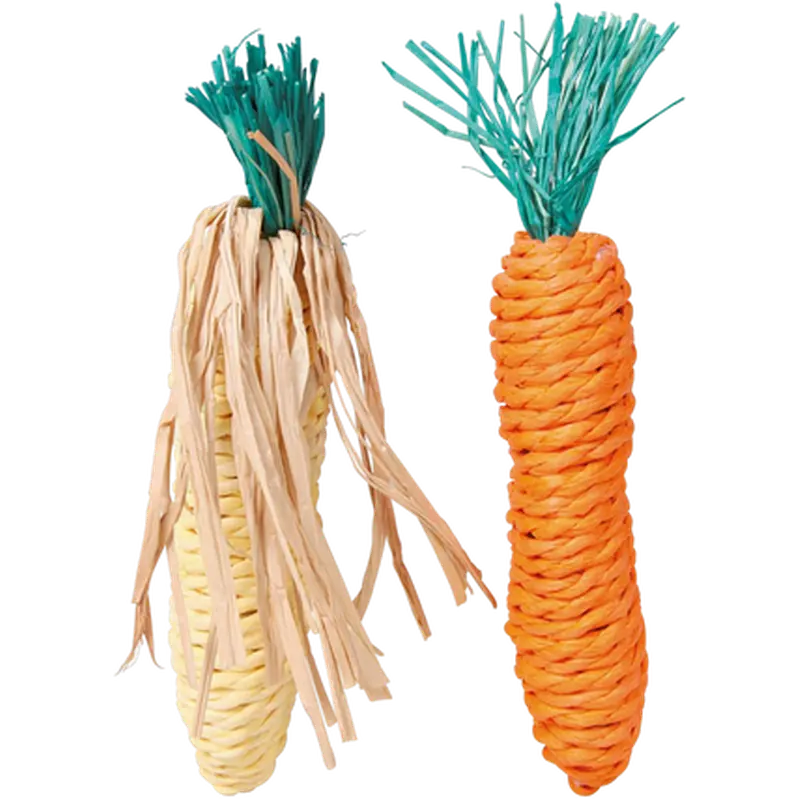 Set of Stray Toys Corn & Carrot