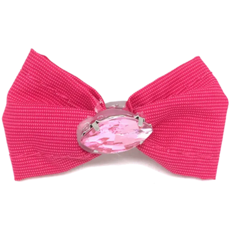 Rosett/Fluga Hair Bow med Stor Sten