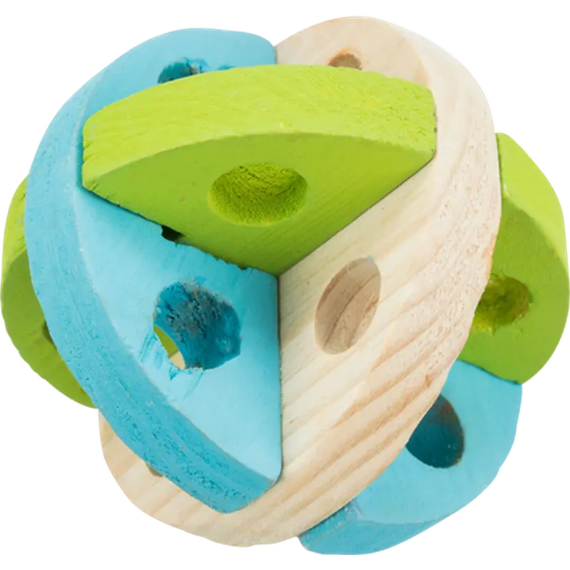 Play and Snack Ball Wood Fillable for Rodents