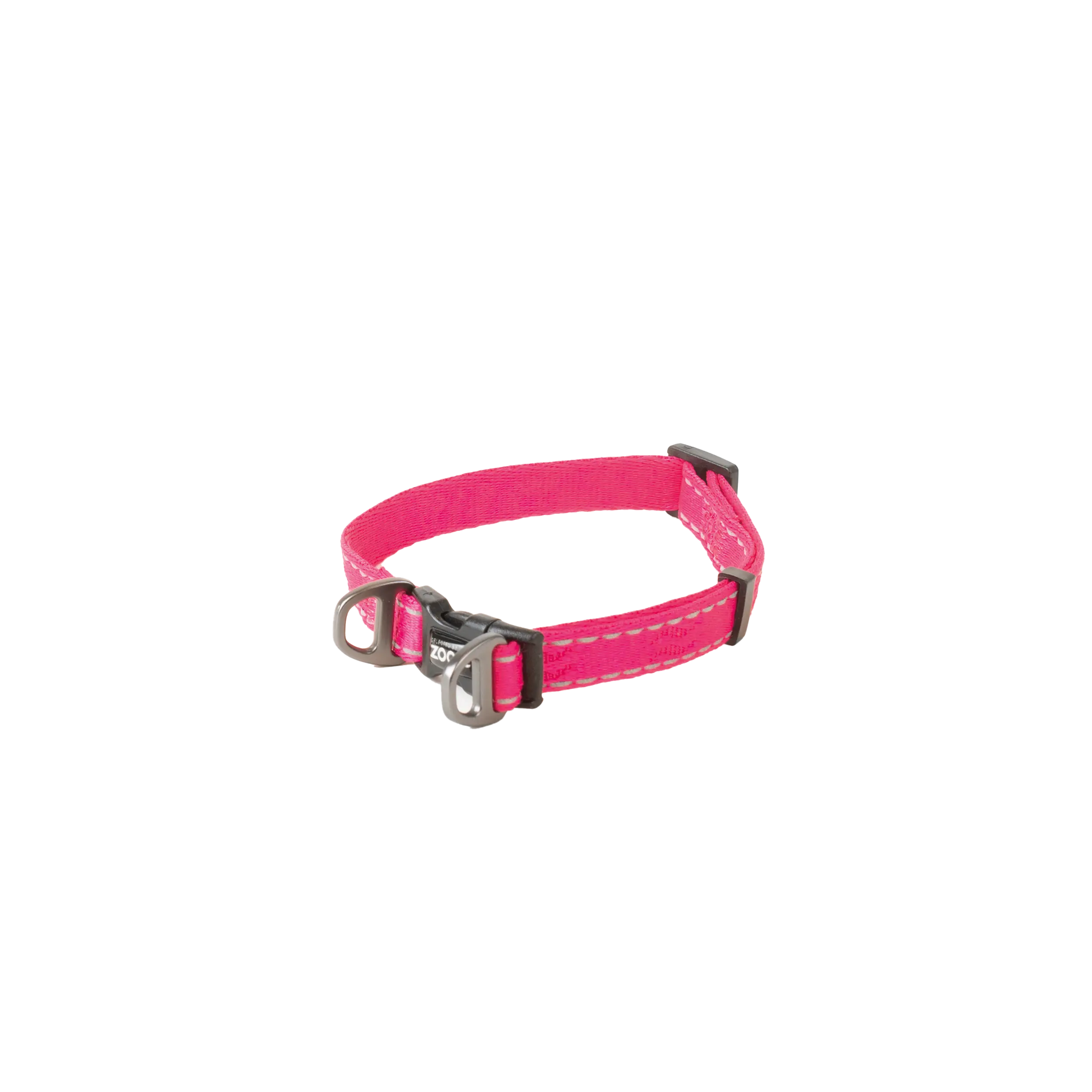 Hundhalsband Rufus ställbart, 10 mmx22-35cm, Rosa