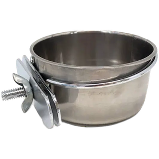 Bird Food & Water Bowl Stainless Steel Screw