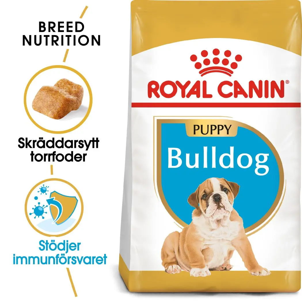 Bulldog Puppy Torrfoder för hundvalp