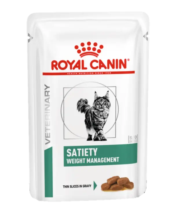 Weight Management Satiety Thin Slices In Gravy Pouch Våtfoder för katt 85 g x 12 st