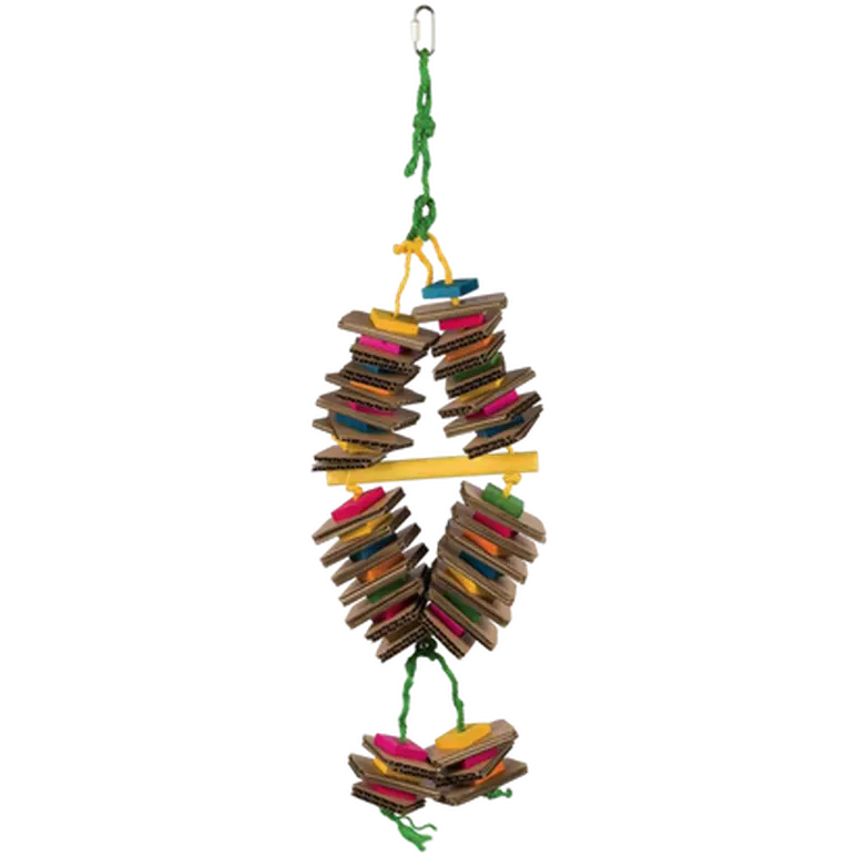 Wooden toy with cardboard