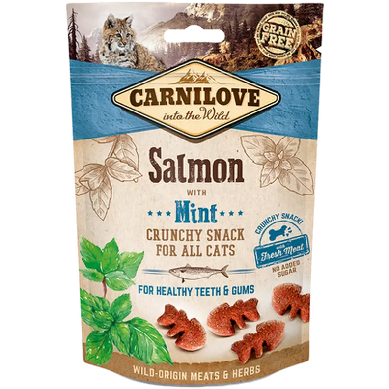 Cat Crunchy Snack Salmon & Mint