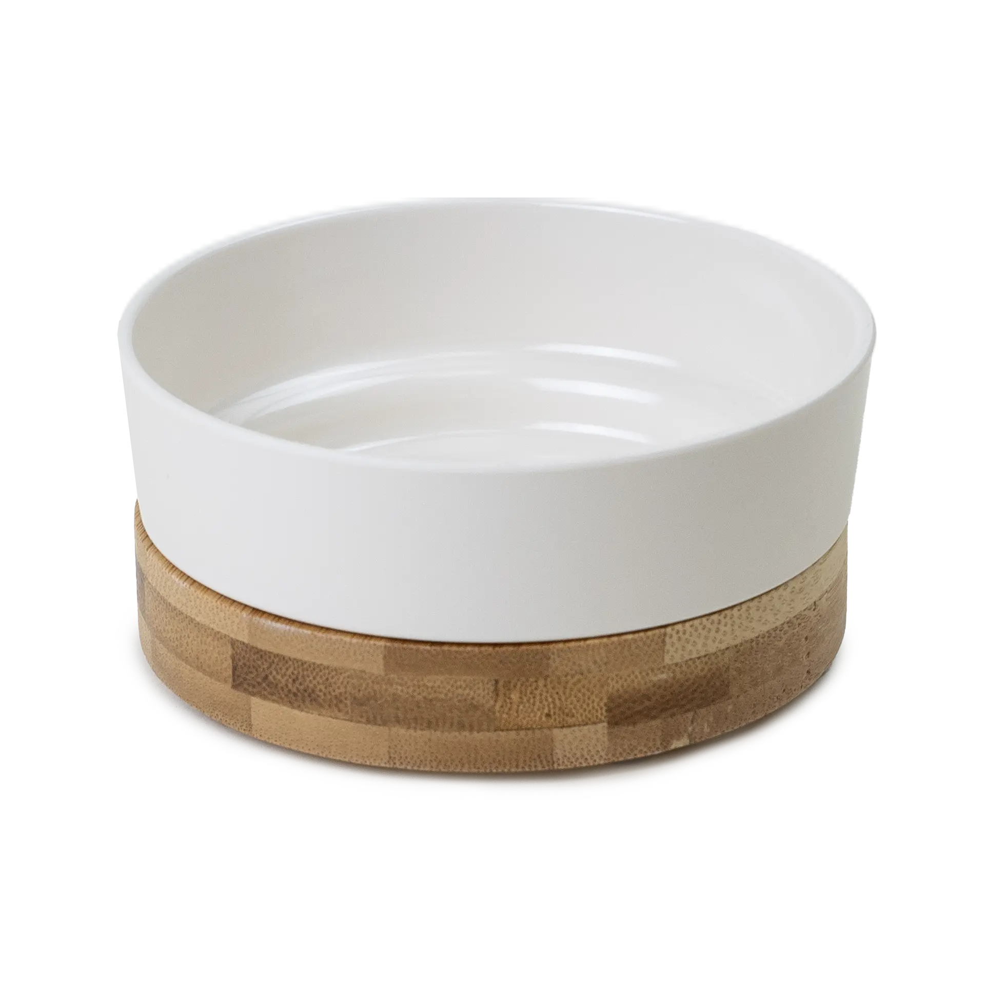 Matskål Bamboo Vit S/M 240ml 11x4cm