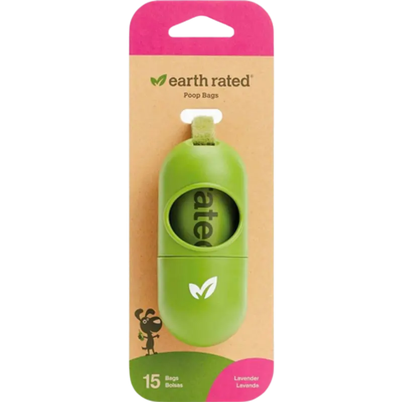 Leash Dispenser with 15 Bags Lavender