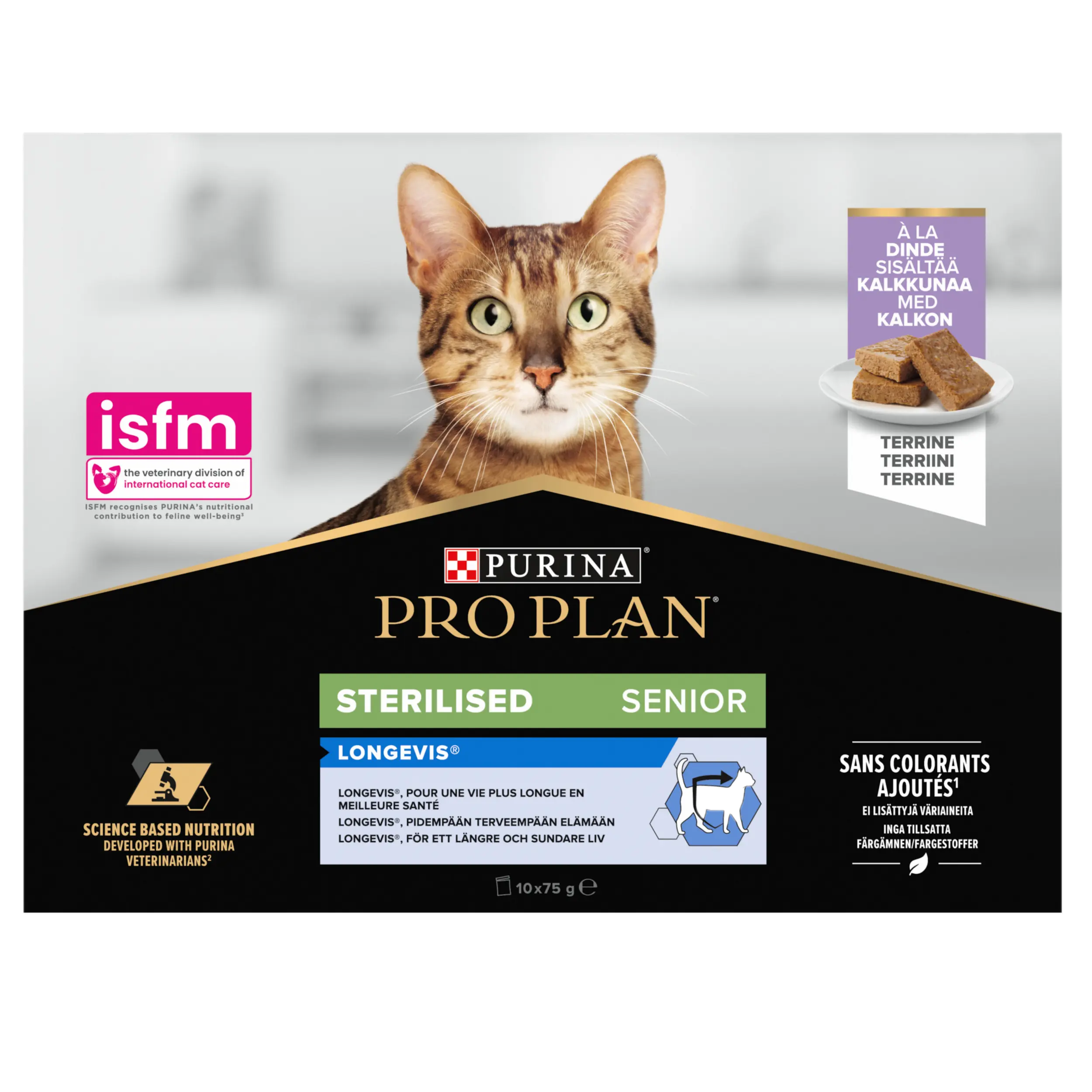 Cat Wet Sterilised 7+ Longevis Turkey