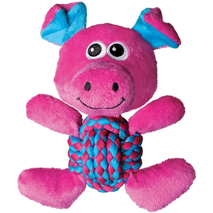 Weave Knots Pig Dog Toy
