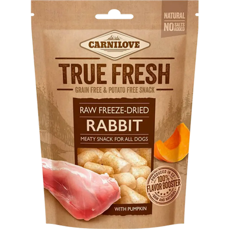 Raw freeze-dried Rabbit with pumpkin