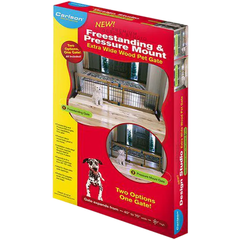 Pet Gate Freestanding Small Extra Wide