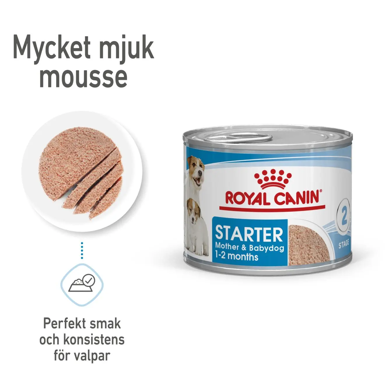 Wet Starter Mousse Våtfoder för hund