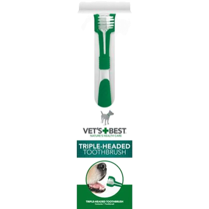 Triple-Headed Toothbrush