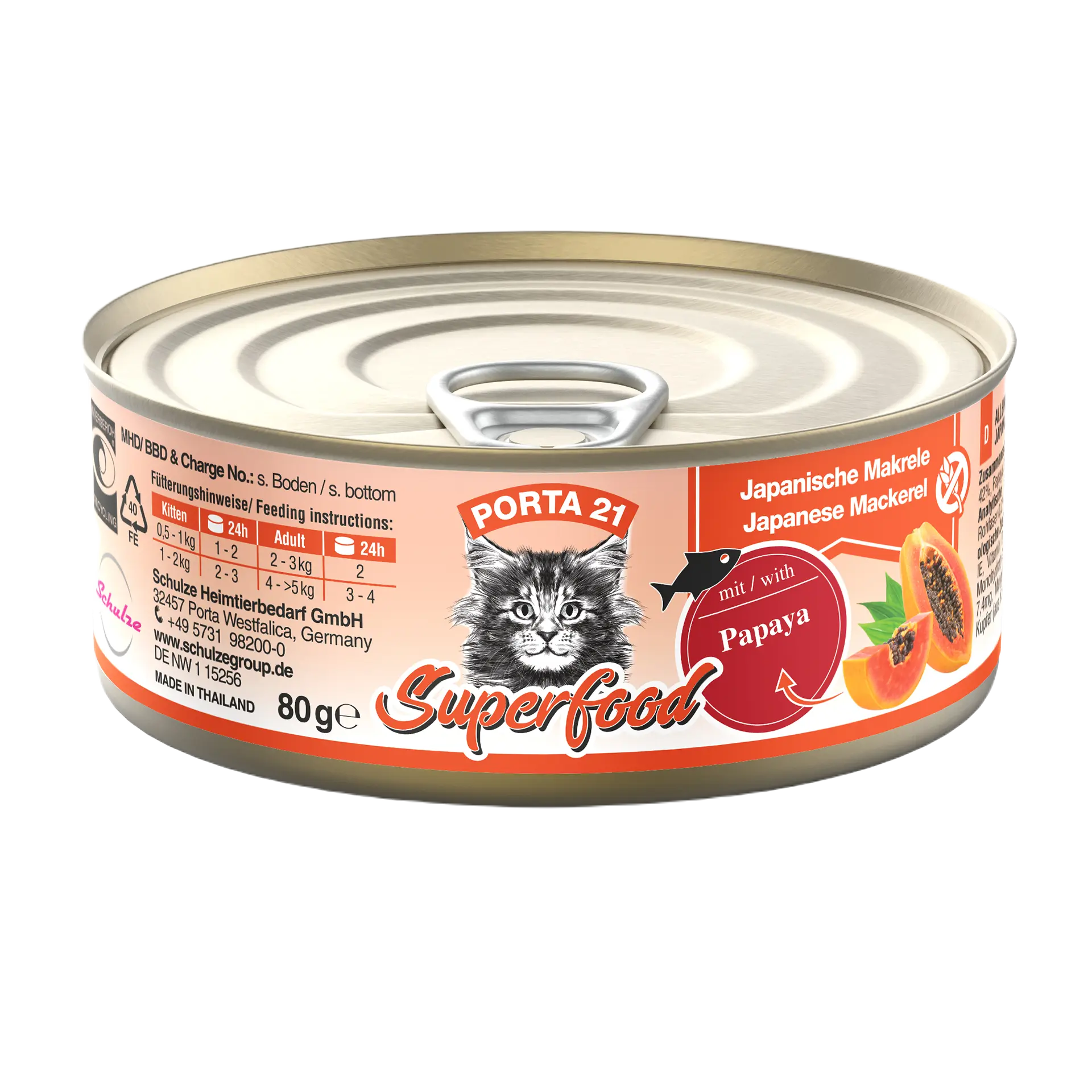 Feline Superfood - Mackerel with Papaya