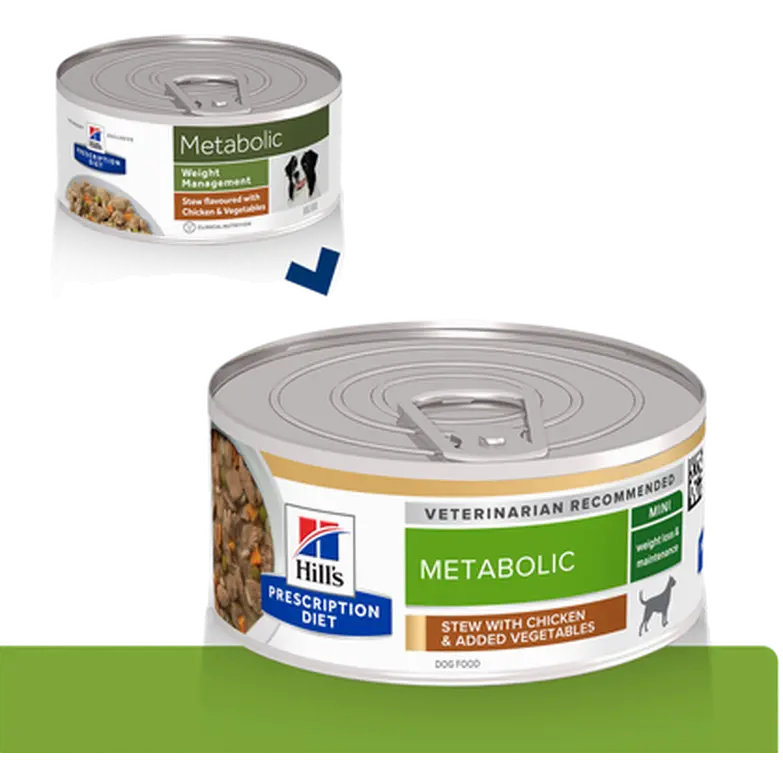 Hill's Prescription Diet Canine Metabolic Mini Chicken & Vegetables Våtfoder 156 g