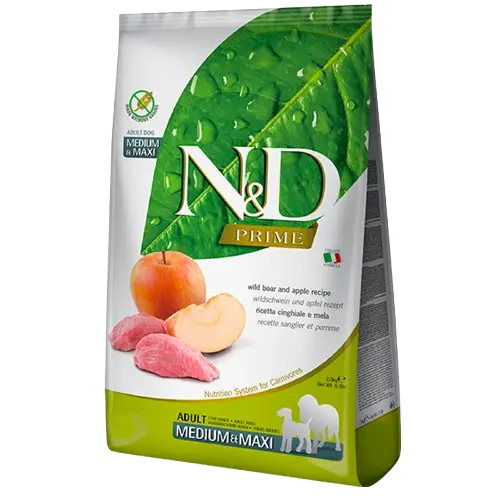 Dog N&D Prime Boar & Apple Adult Med/Maxi 12 kg
