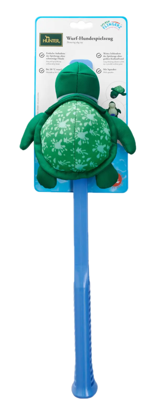 Dog Toy Flingerz Splash Turtle With Launcher