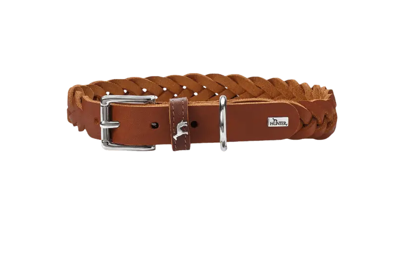 Hundhalsband Solid Education Special Cow Leather Cognac S 45cm