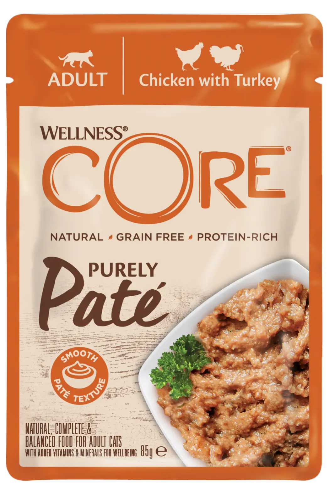 Cat purely pate, Chicken & Turkey