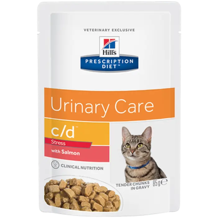 c/d Urinary Stress Salmon Pouch - Wet Cat Food