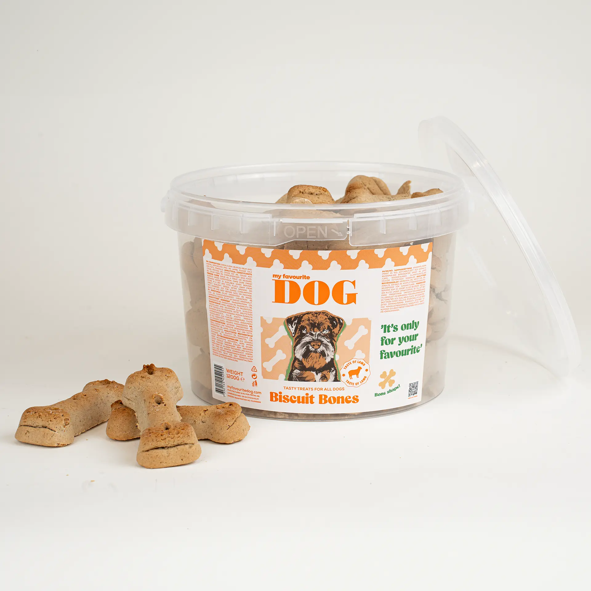 Biscuit Bones with lamb flavour