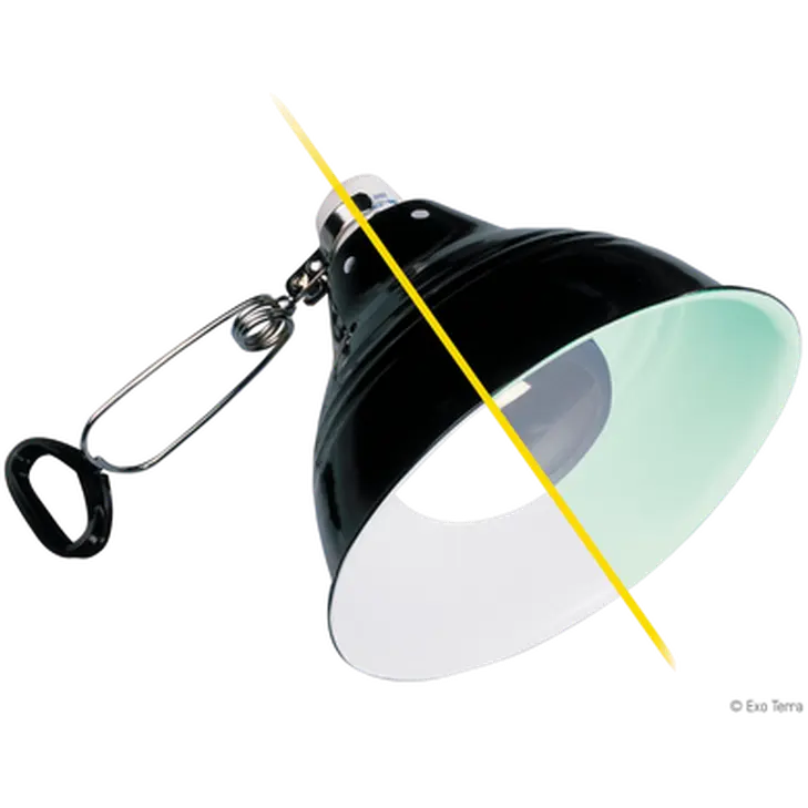 Glow Light - Porcelain Clamp Lamp + Glow Reflector