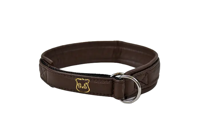 Halsband HS Halvstryp Skinn Brunt